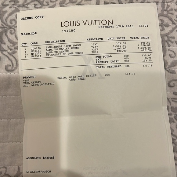 ❤️Authentic❤️ Louis Vuitton Alma PM Damier Ebene N53151 Like new it was a gift. - Picture 9 of 11